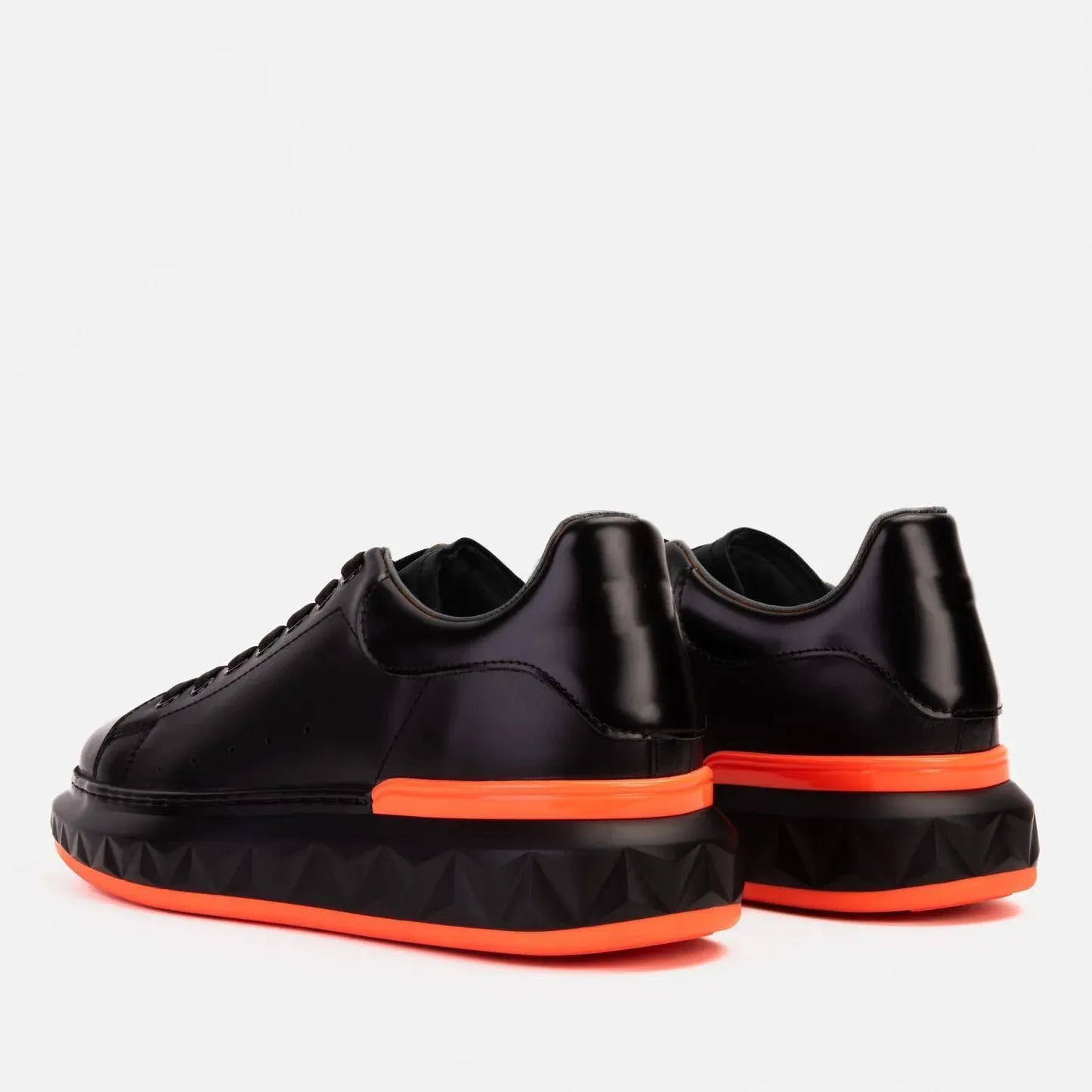 SOLL Sequoia Men's Fashion-Sneakers | Premium Genuine Leather Perforated Oversized Thick Sole