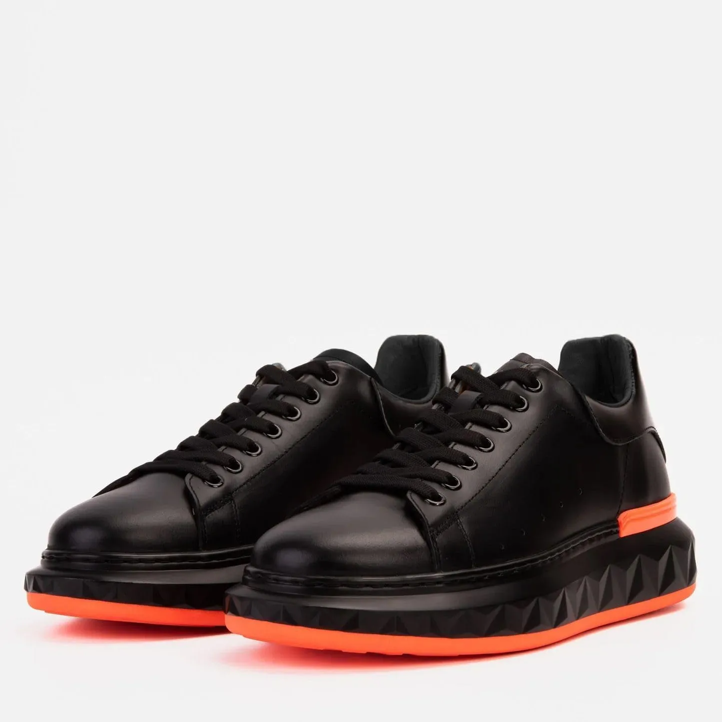 SOLL Sequoia Men's Fashion-Sneakers | Premium Genuine Leather Perforated Oversized Thick Sole