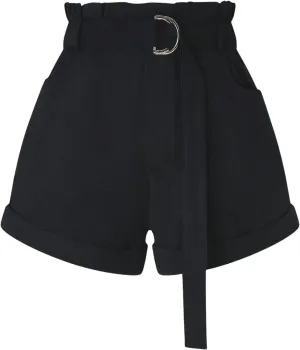 SOLY HUX Women's Plus Size Shorts Paperbag Waist Belted Dressy Casual Shorts with Pockets