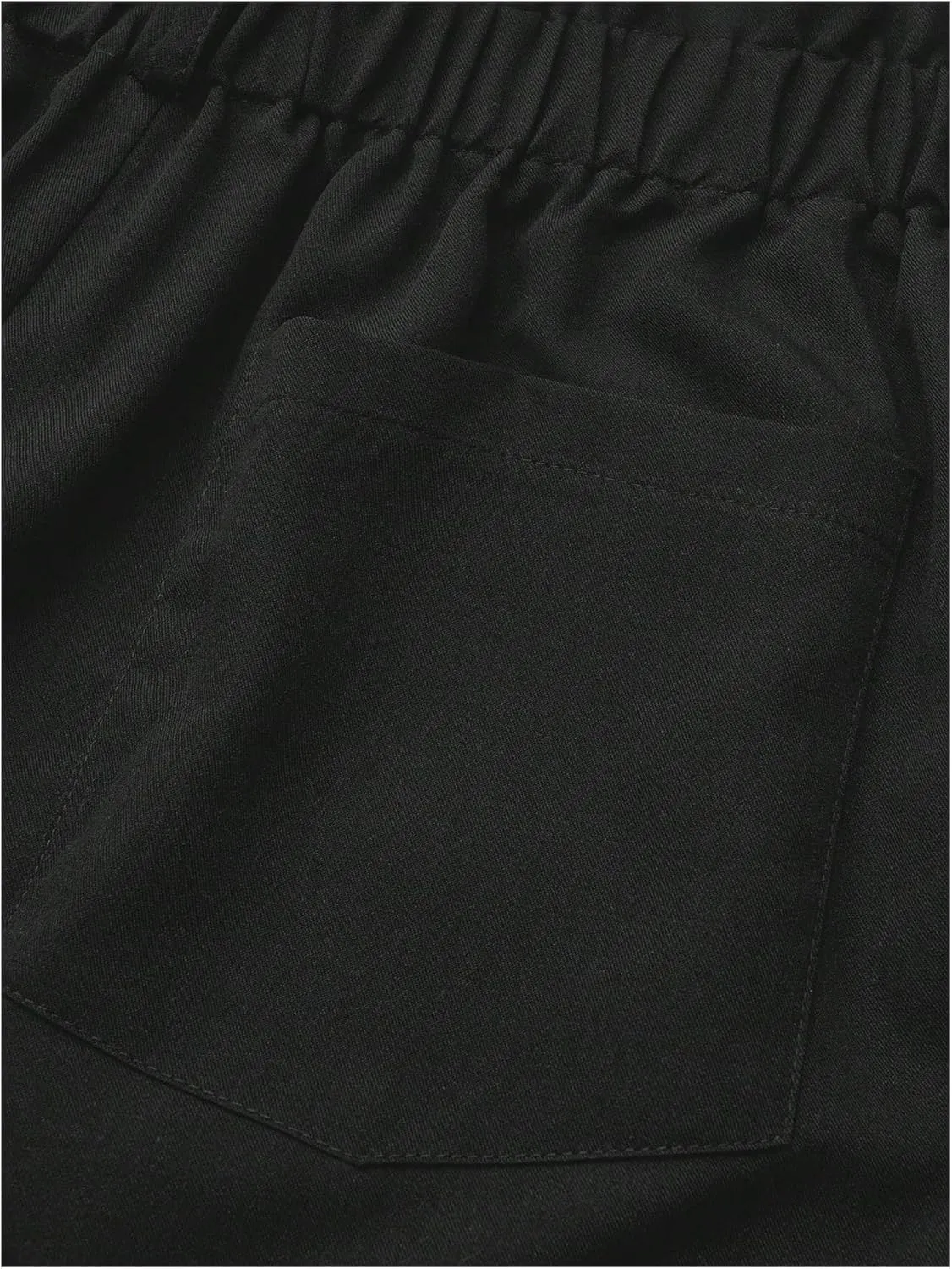 SOLY HUX Women's Plus Size Shorts Paperbag Waist Belted Dressy Casual Shorts with Pockets