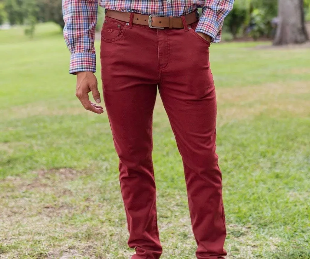 Southern Marsh Brazos Stretch Twill Pant in Khaki