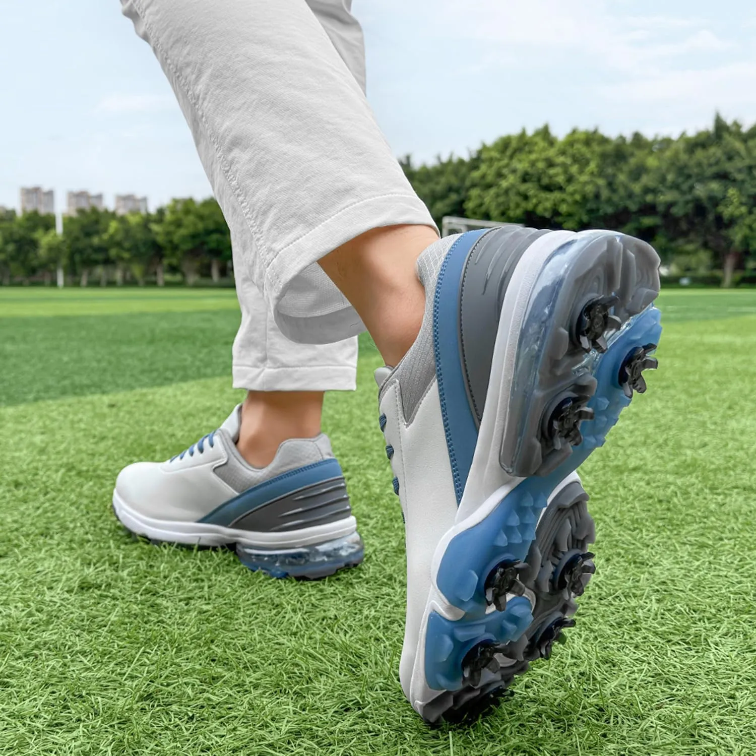 Spikes Golf Shoes Men Training Golf Sneakers Comfortable Walking Footwears for Golfers
