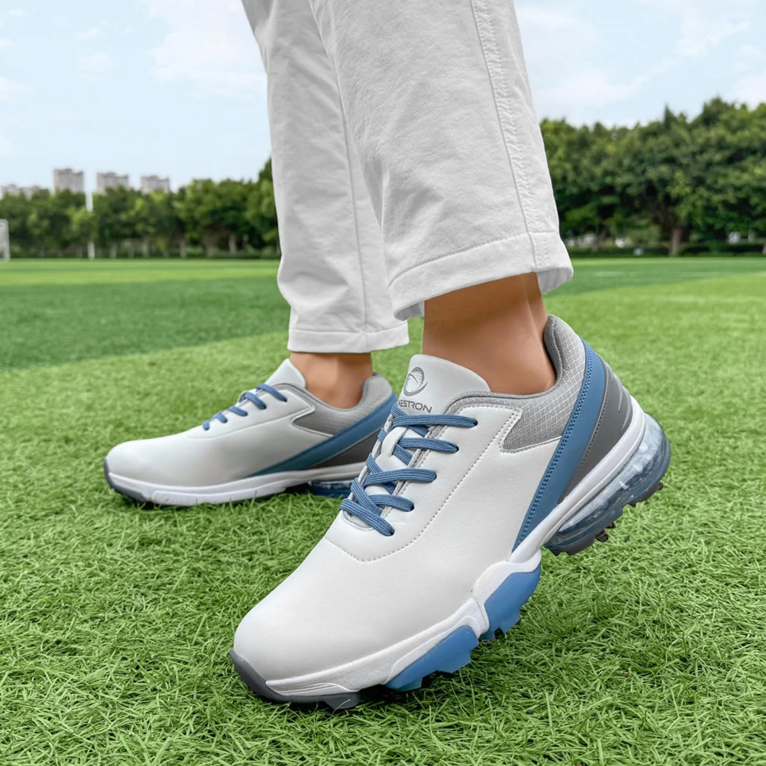 Spikes Golf Shoes Men Training Golf Sneakers Comfortable Walking Footwears for Golfers