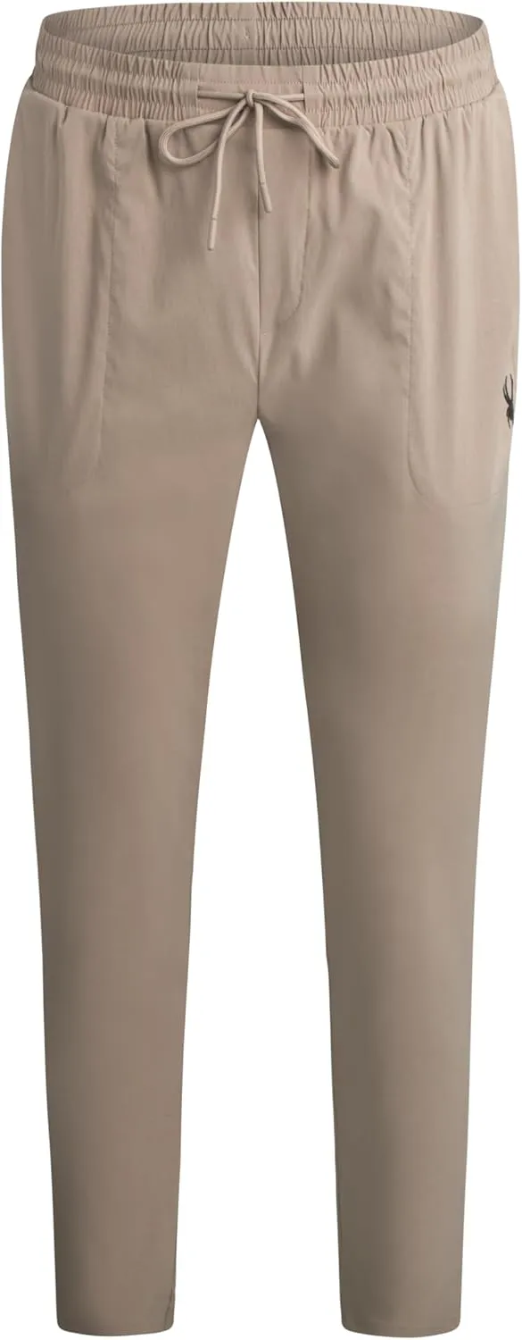 Spyder Mens Golf Pants - Lightweight Stretch Wind and Water Resistant Tech Work Dress Pants for Golf Hiking Athleisure (S-XL)