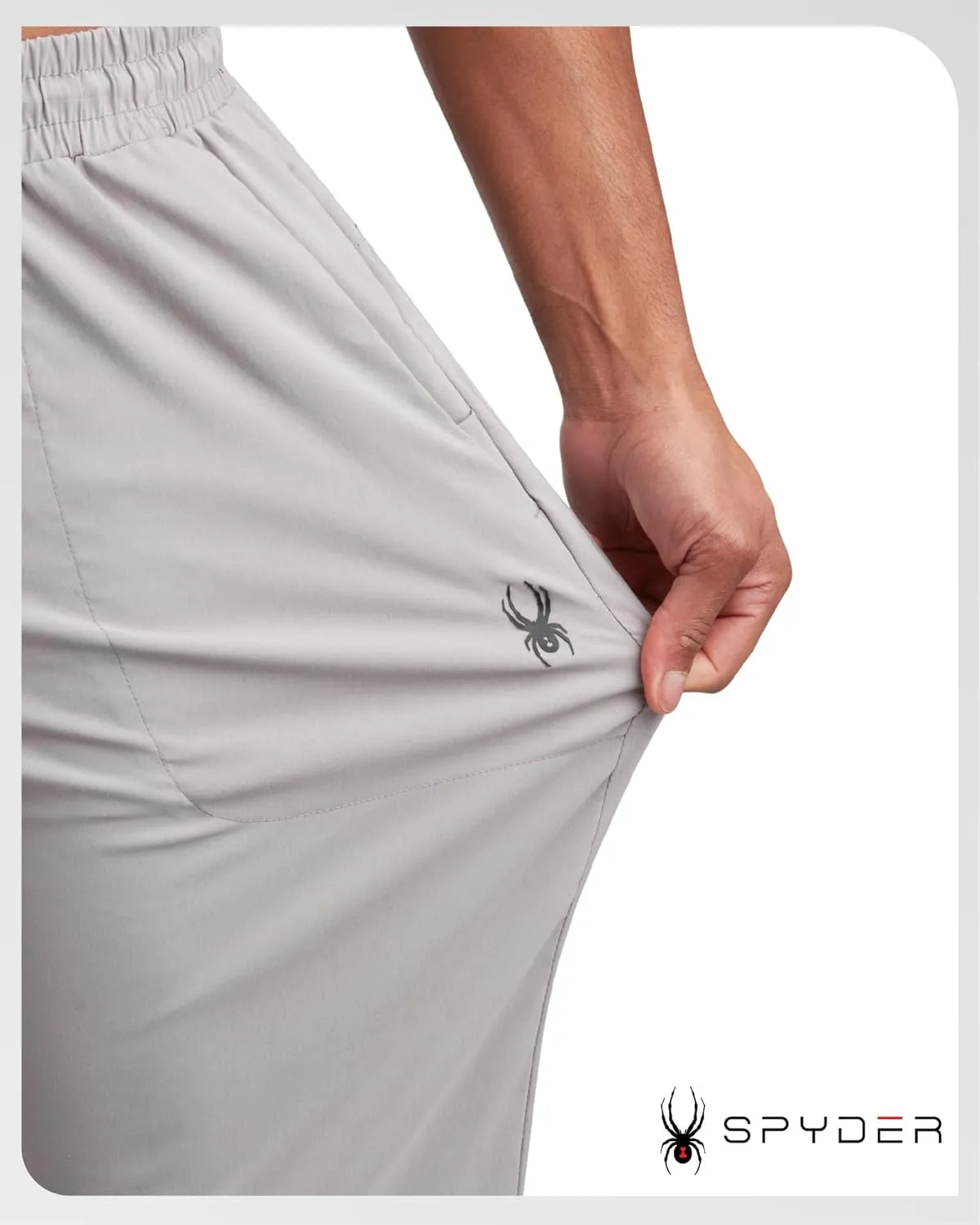 Spyder Mens Golf Pants - Lightweight Stretch Wind and Water Resistant Tech Work Dress Pants for Golf Hiking Athleisure (S-XL)