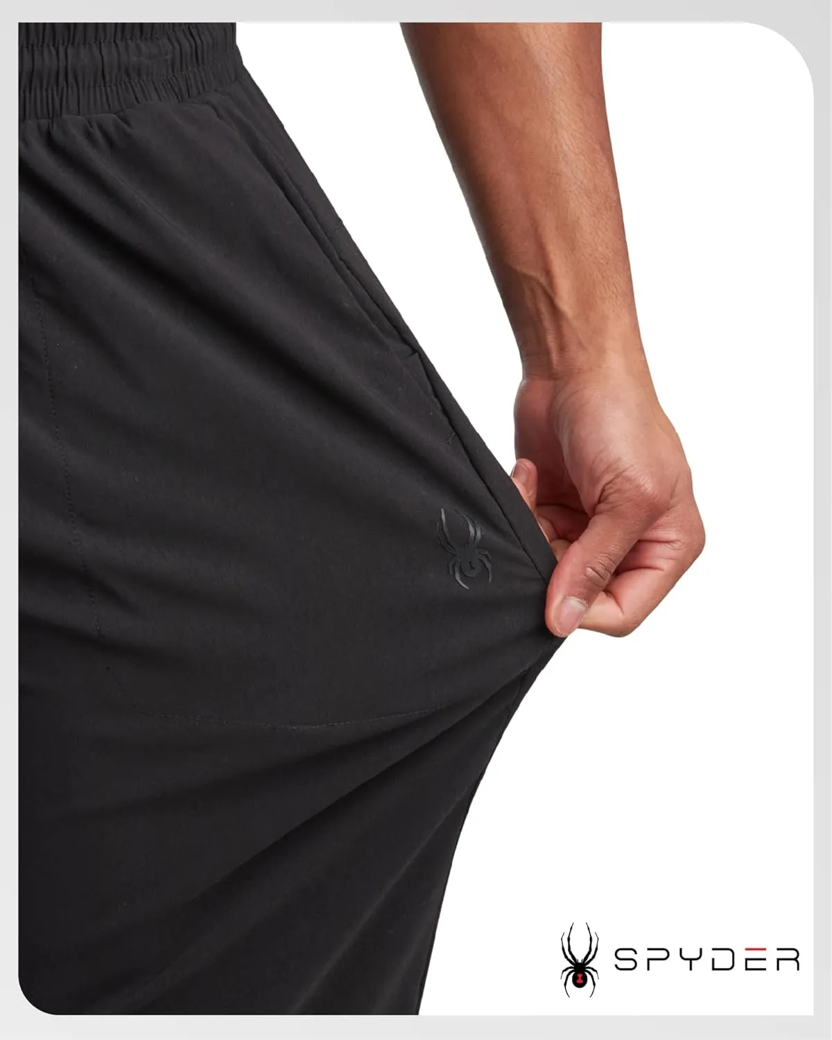 Spyder Mens Golf Pants - Lightweight Stretch Wind and Water Resistant Tech Work Dress Pants for Golf Hiking Athleisure (S-XL)