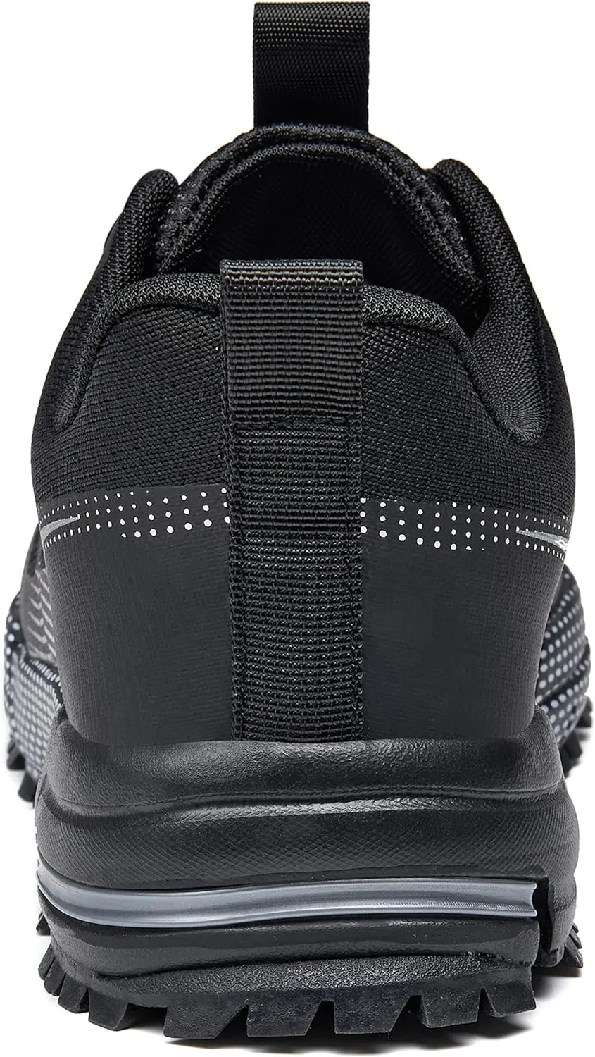 Steel Toe Shoes for Men Lightweight Steel Toe Sneakers Comfortable Puncture Proof Safety Shoes Non Slip Indestructible Work Shoes