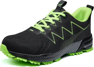 Steel Toe Shoes for Men Lightweight Steel Toe Sneakers Comfortable Puncture Proof Safety Shoes Non Slip Indestructible Work Shoes