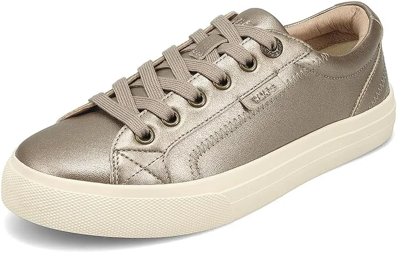 Taos Plim Soul Lux Women's Sneaker - Soft Premium Leather Lace Up Sneakers with All Day Walking Comfort and Support