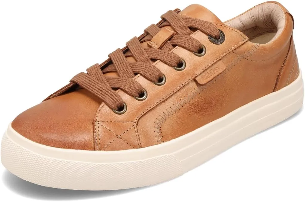 Taos Plim Soul Lux Women's Sneaker - Soft Premium Leather Lace Up Sneakers with All Day Walking Comfort and Support