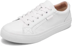 Taos Plim Soul Lux Women's Sneaker - Soft Premium Leather Lace Up Sneakers with All Day Walking Comfort and Support