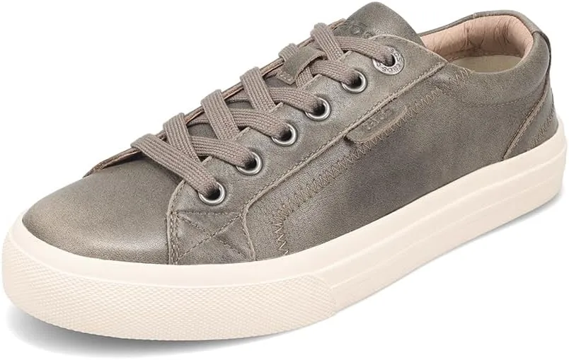 Taos Plim Soul Lux Women's Sneaker - Soft Premium Leather Lace Up Sneakers with All Day Walking Comfort and Support
