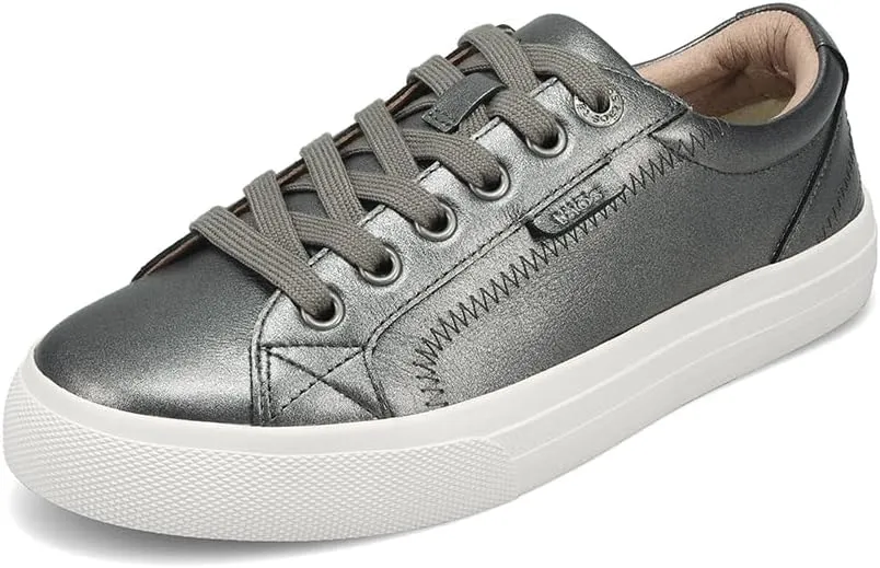Taos Plim Soul Lux Women's Sneaker - Soft Premium Leather Lace Up Sneakers with All Day Walking Comfort and Support