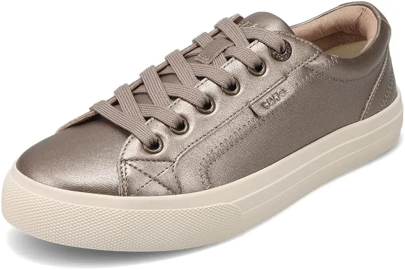 Taos Plim Soul Lux Women's Sneaker - Soft Premium Leather Lace Up Sneakers with All Day Walking Comfort and Support