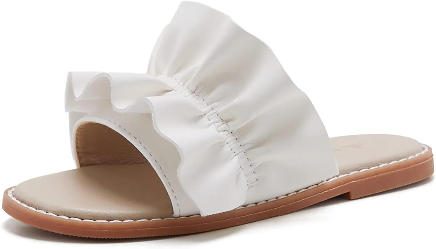 THEE BRON Princess Dress Slippers Slides Sandals for Little Girls
