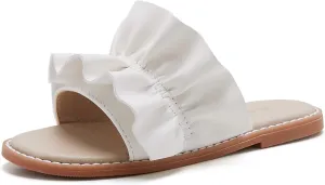THEE BRON Princess Dress Slippers Slides Sandals for Little Girls