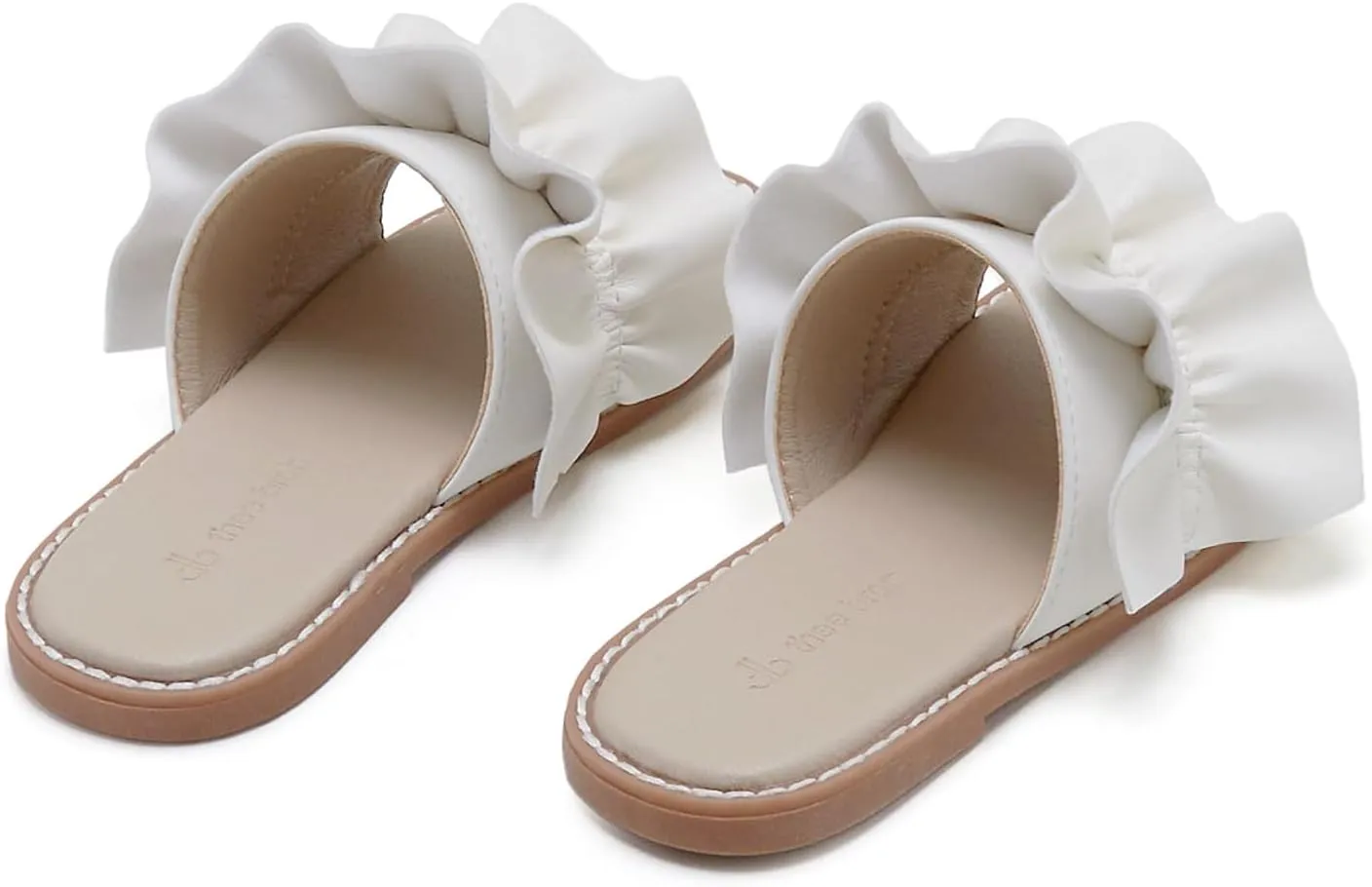 THEE BRON Princess Dress Slippers Slides Sandals for Little Girls