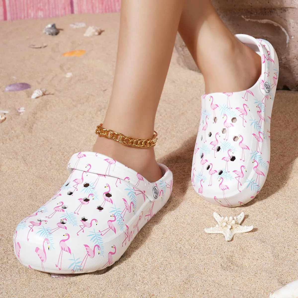 Tie-dye Womens Clogs Lightweight Slip-on Garden Shoes Cheap Slippers/Sandals/Water Shoes