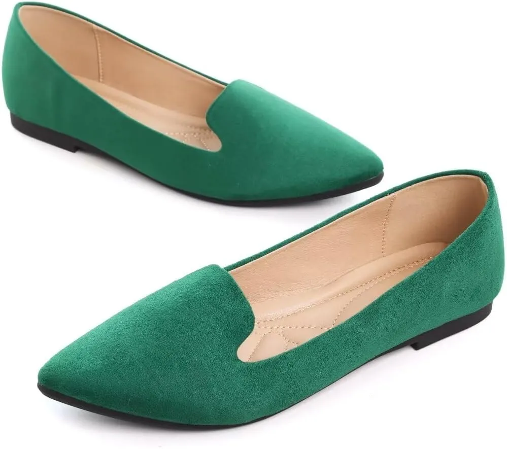TN TANGNEST Slduv7 Women's Fashion Ballet Flats Pointed Comfortable Slip on Flat Dress Shoes