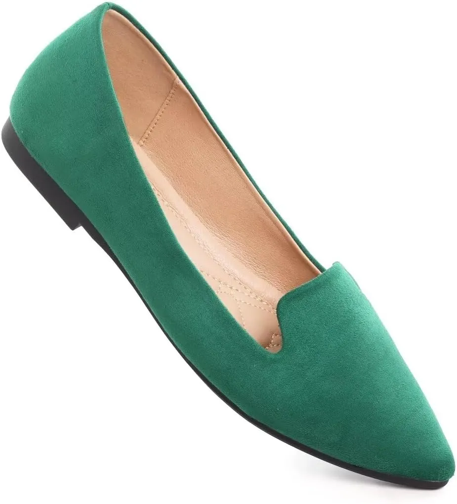 TN TANGNEST Slduv7 Women's Fashion Ballet Flats Pointed Comfortable Slip on Flat Dress Shoes