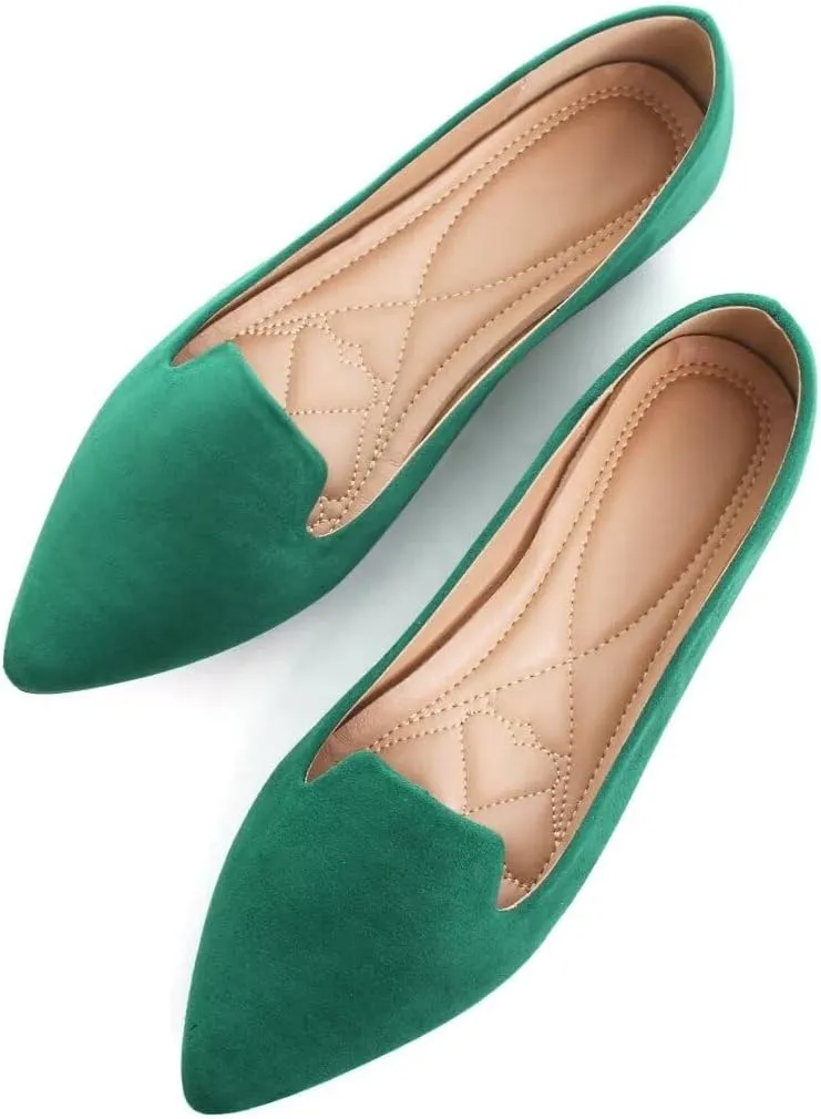TN TANGNEST Slduv7 Women's Fashion Ballet Flats Pointed Comfortable Slip on Flat Dress Shoes