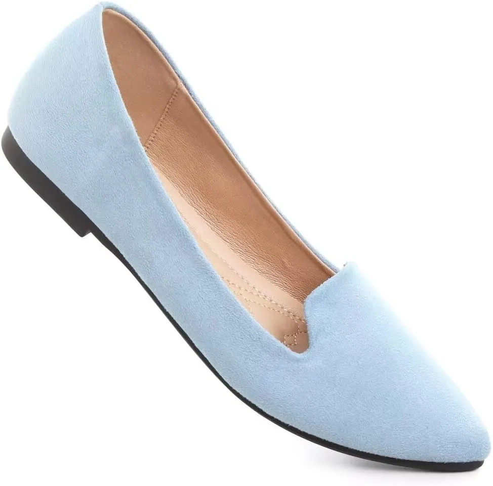 TN TANGNEST Slduv7 Women's Fashion Ballet Flats Pointed Comfortable Slip on Flat Dress Shoes