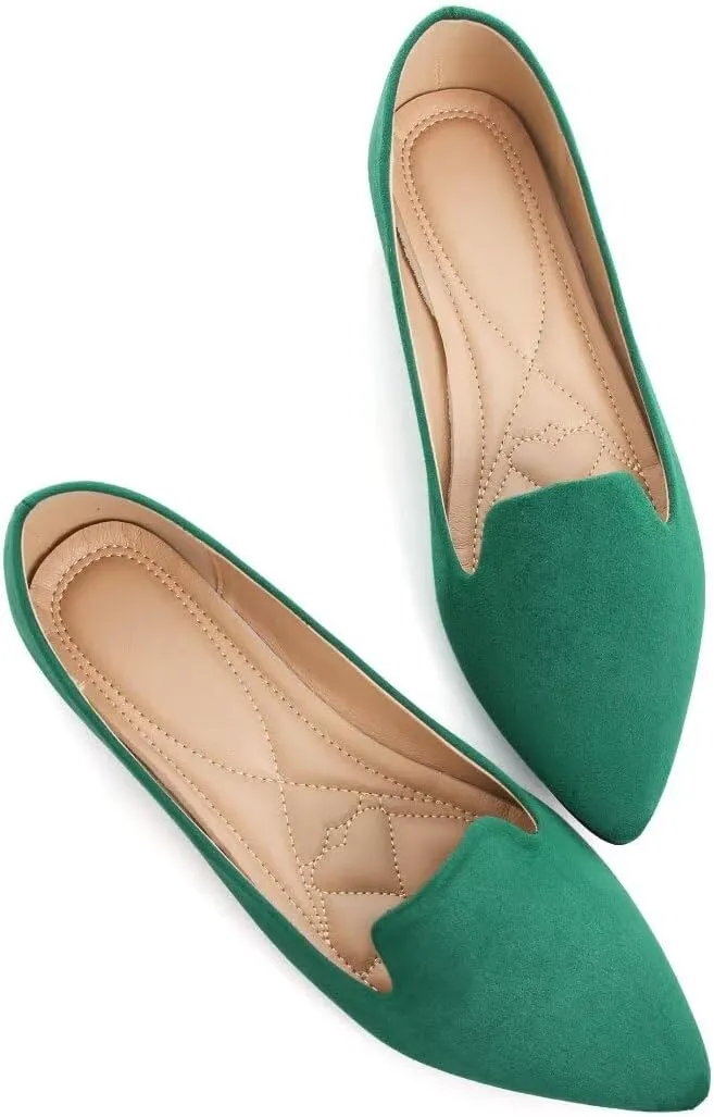 TN TANGNEST Slduv7 Women's Fashion Ballet Flats Pointed Comfortable Slip on Flat Dress Shoes