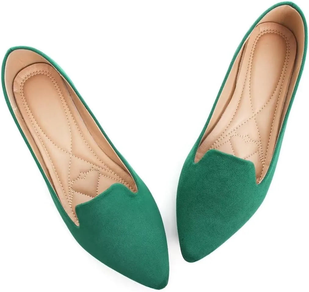 TN TANGNEST Slduv7 Women's Fashion Ballet Flats Pointed Comfortable Slip on Flat Dress Shoes