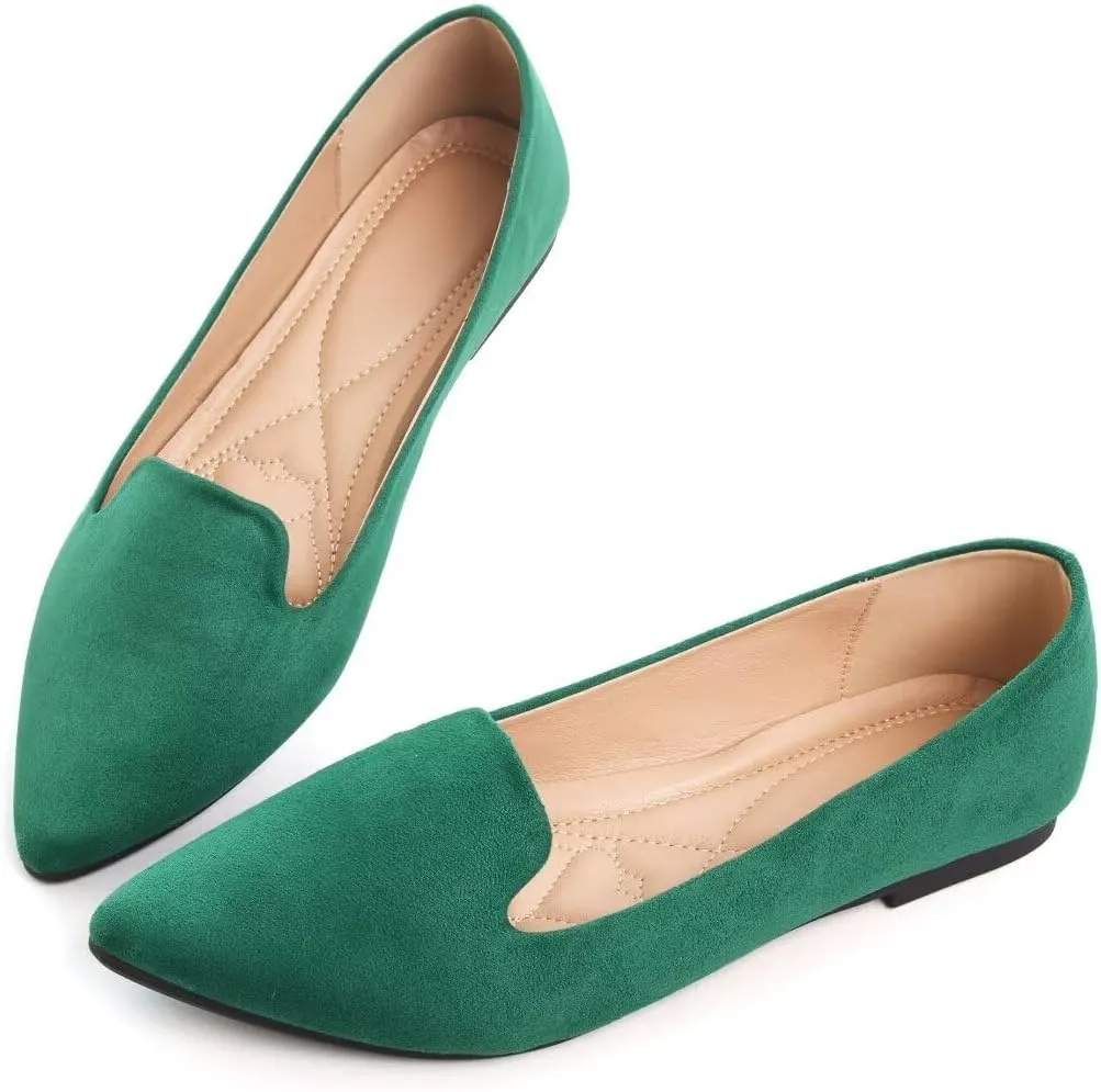 TN TANGNEST Slduv7 Women's Fashion Ballet Flats Pointed Comfortable Slip on Flat Dress Shoes