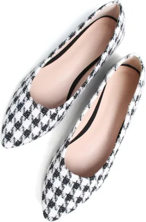 TN TANGNEST Women's Cute Slip On Ballet Flats Print Floral Flat Shoes