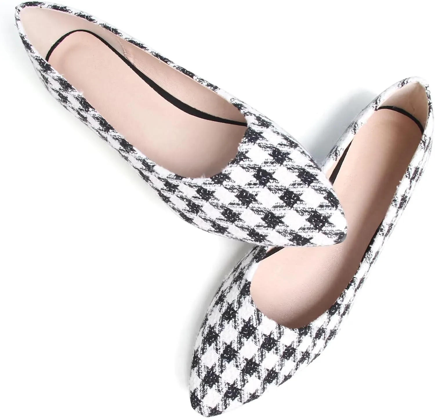 TN TANGNEST Women's Cute Slip On Ballet Flats Print Floral Flat Shoes