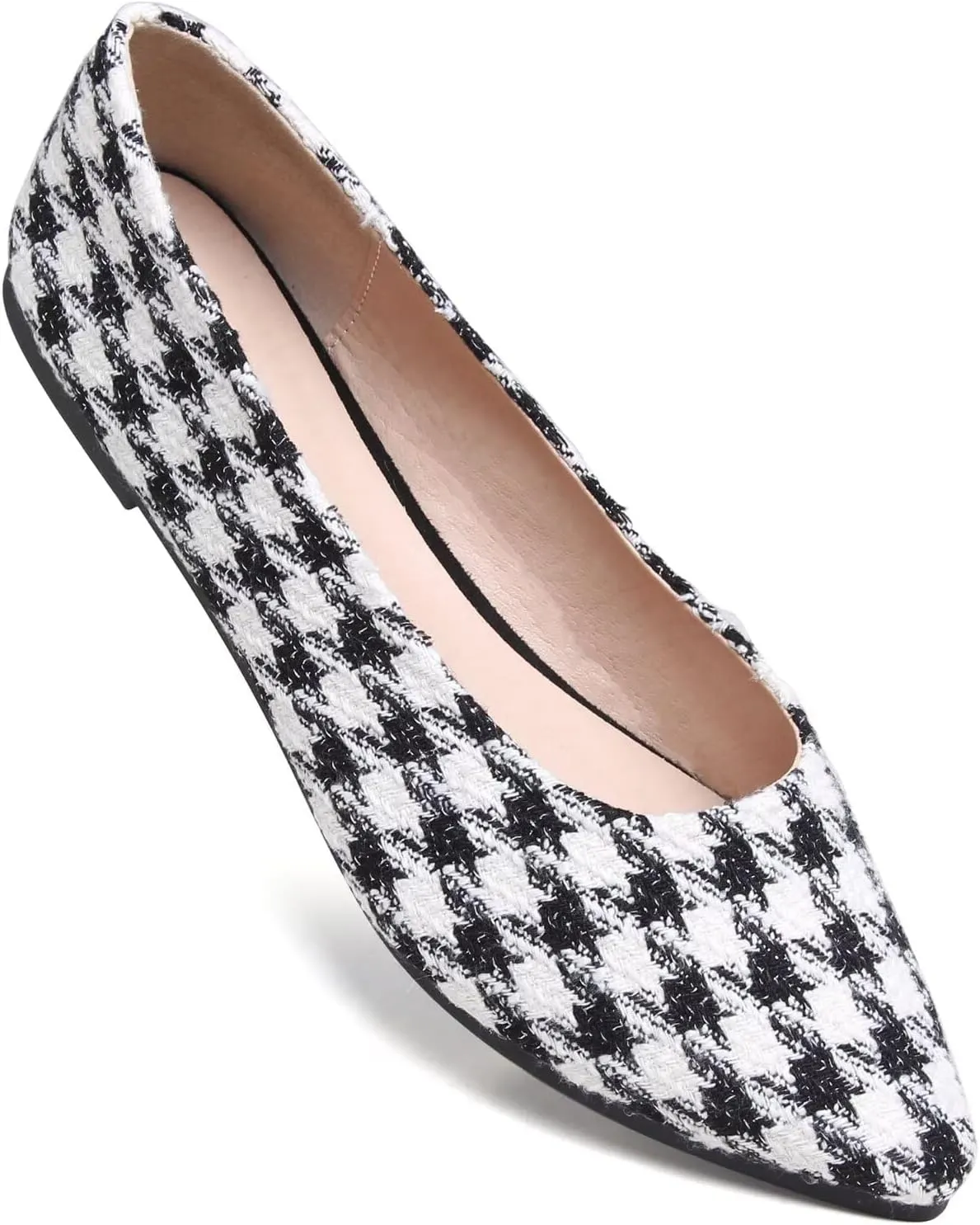 TN TANGNEST Women's Cute Slip On Ballet Flats Print Floral Flat Shoes