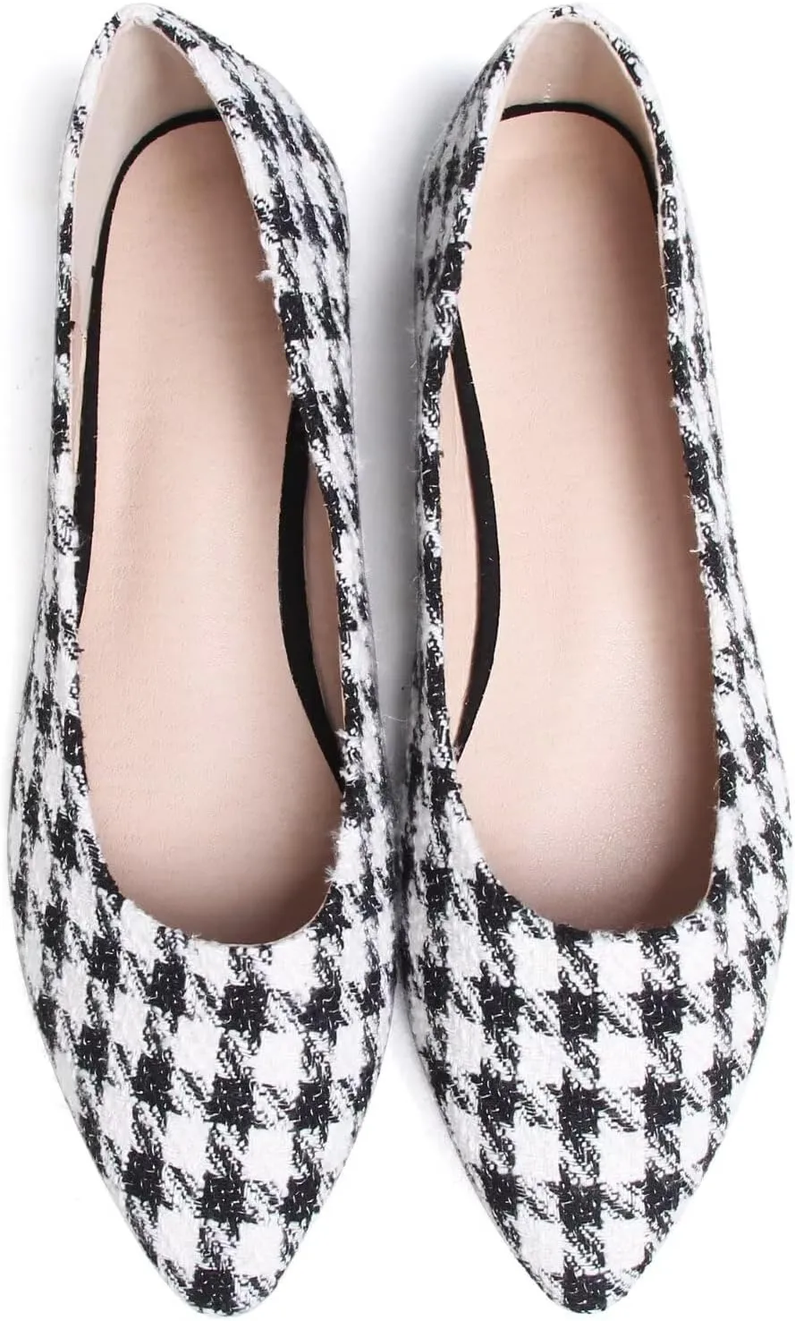 TN TANGNEST Women's Cute Slip On Ballet Flats Print Floral Flat Shoes