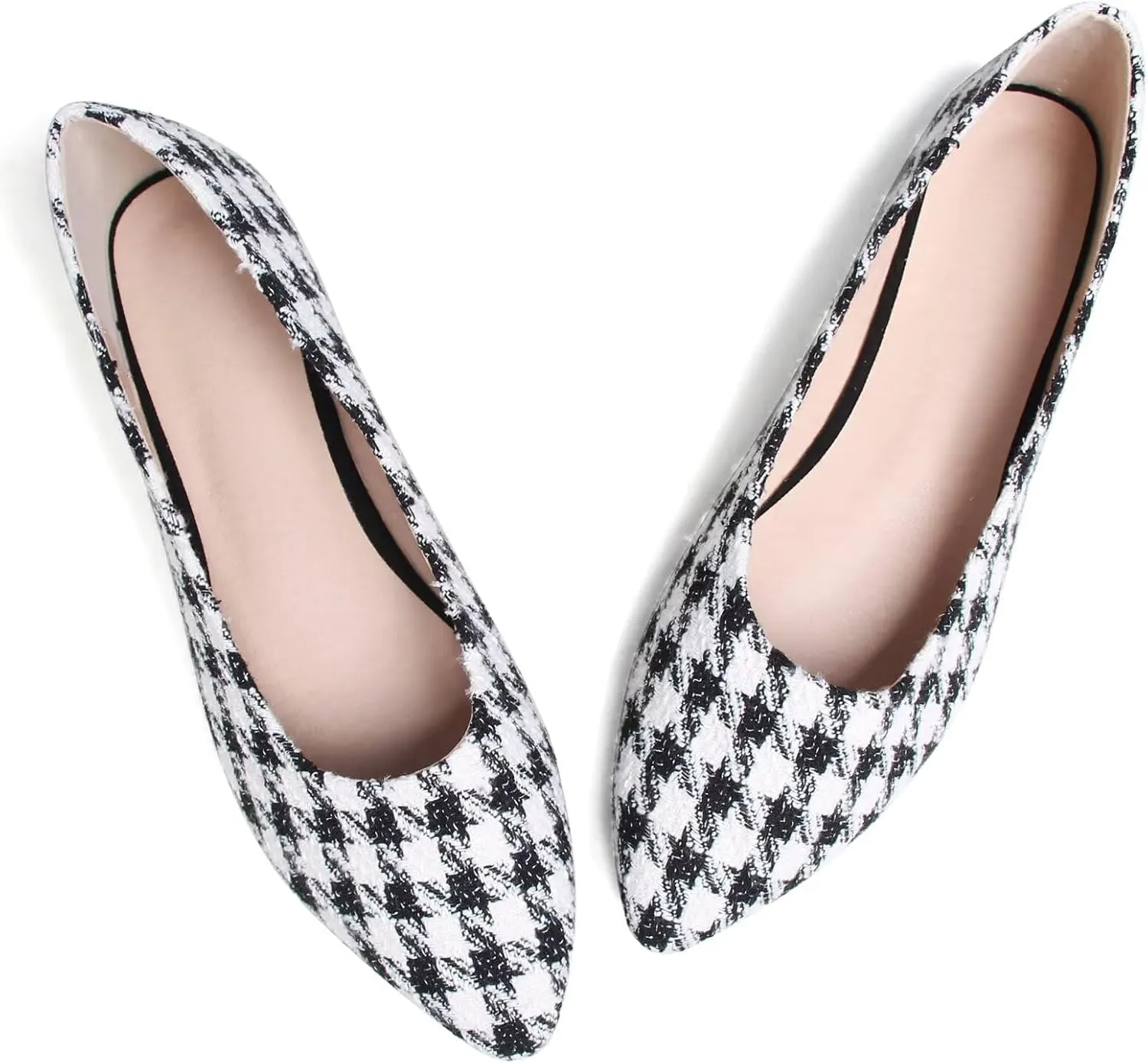 TN TANGNEST Women's Cute Slip On Ballet Flats Print Floral Flat Shoes