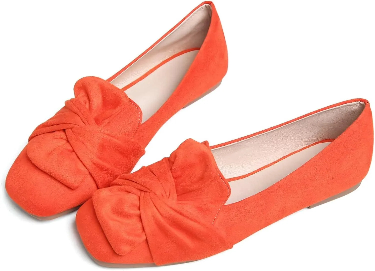 TN TANGNEST Womens Dress Flats Fashion Soft Pointed Toe Bowknot Slip On Flat Shoes