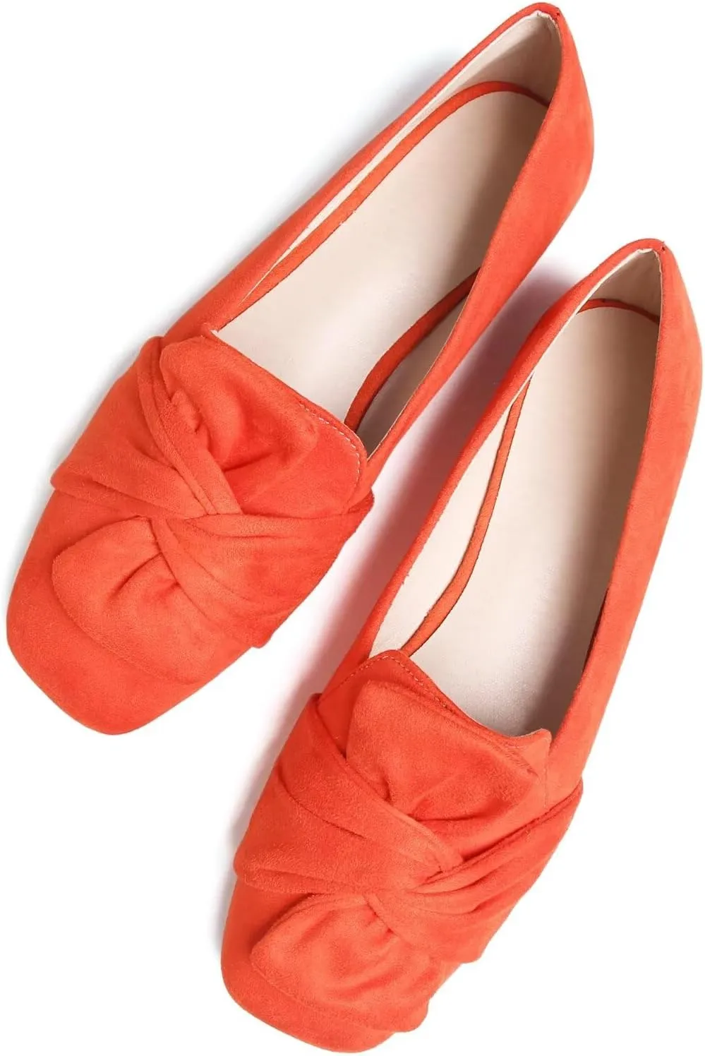 TN TANGNEST Womens Dress Flats Fashion Soft Pointed Toe Bowknot Slip On Flat Shoes