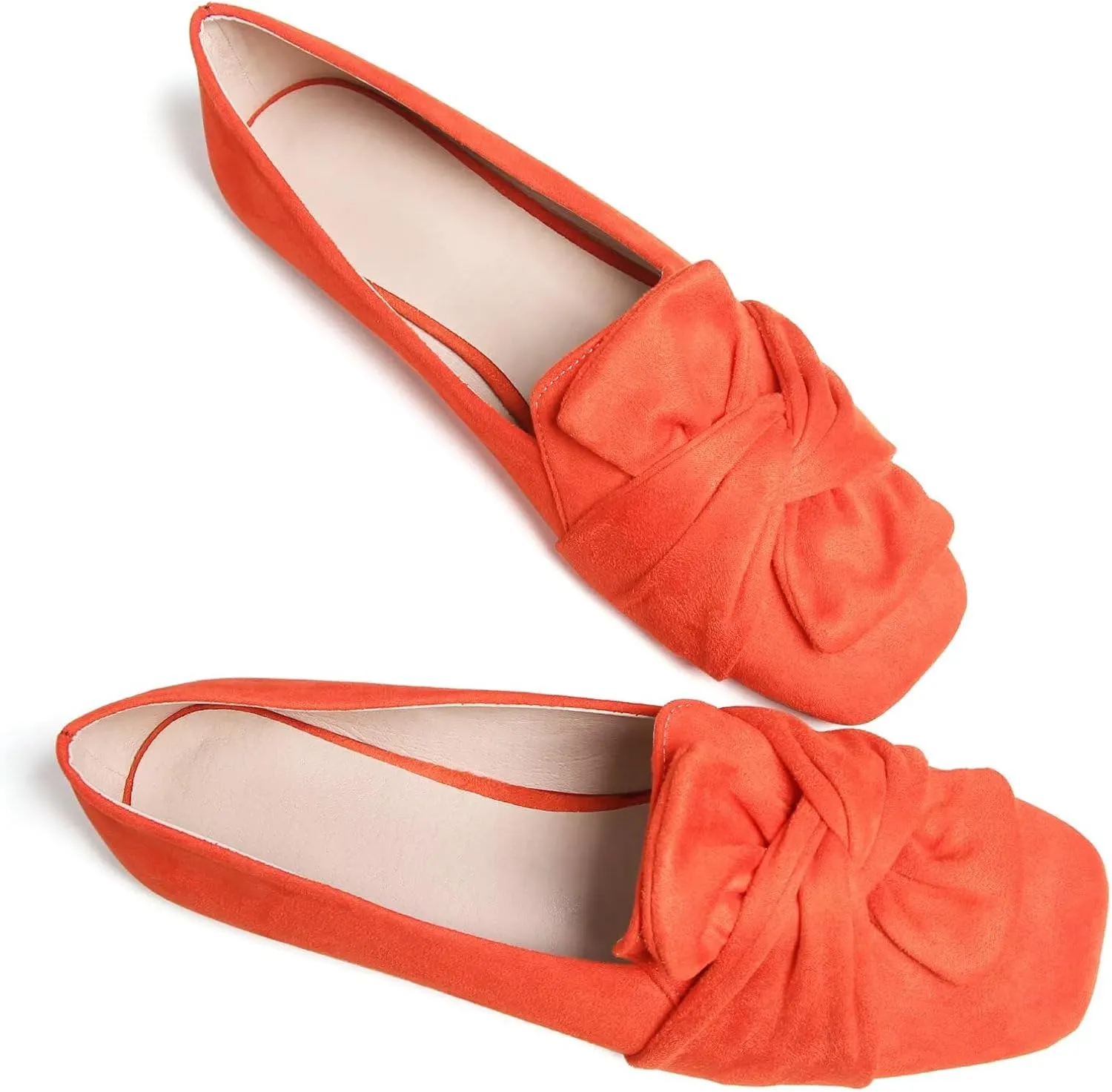 TN TANGNEST Womens Dress Flats Fashion Soft Pointed Toe Bowknot Slip On Flat Shoes