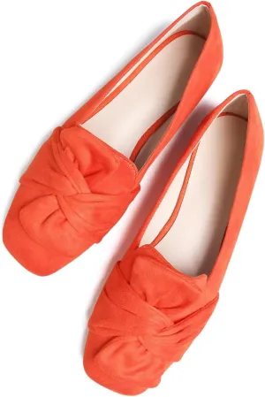 TN TANGNEST Womens Dress Flats Fashion Soft Pointed Toe Bowknot Slip On Flat Shoes