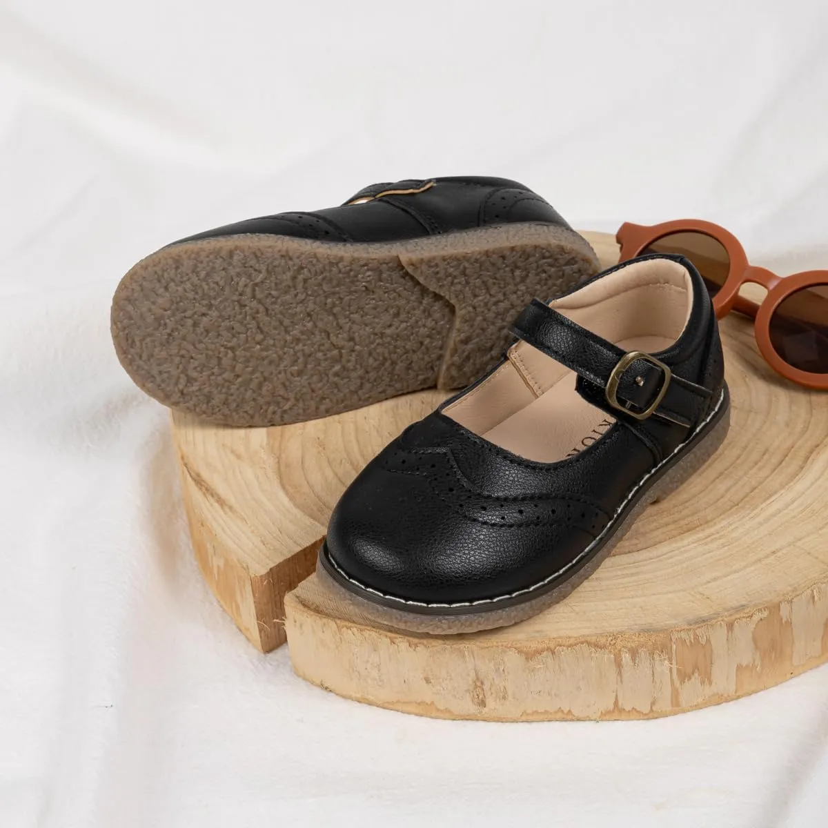 Toddler Girls Mary Jane Dress Shoes Ballet Flats Little Girls Soft Slip-On Bowknot Princess Shoes Wedding Party Casual Walking School Uniform Moccasins Baptism Shoes