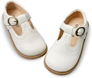 Toddler Girls Mary Jane Dress Shoes Little Kids Ballet Flats Bowkont Flower Wedding Party School Princess Shoes