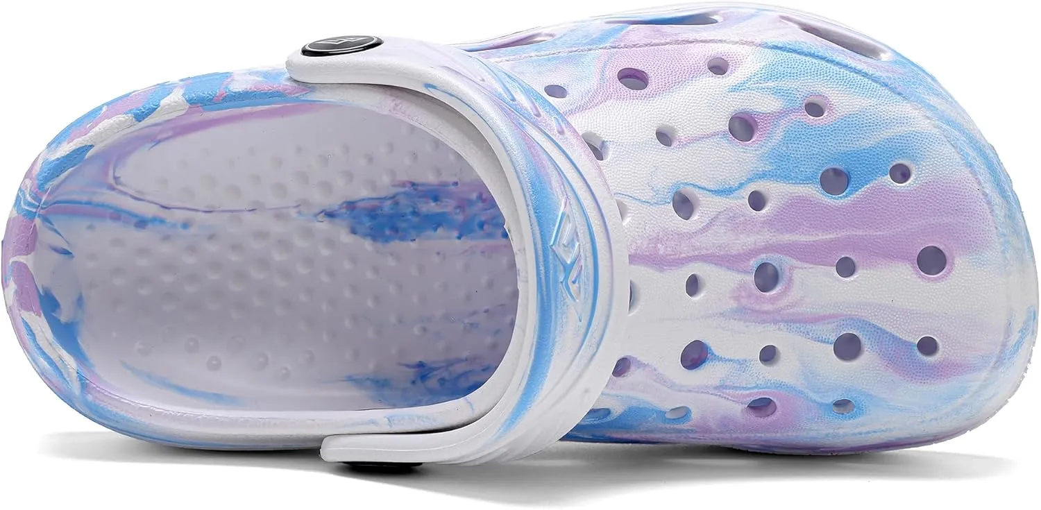 Toddler Kid Tie-Dye Garden Clogs – Lightweight, Non-Slip, and Colorful Summer Sandals