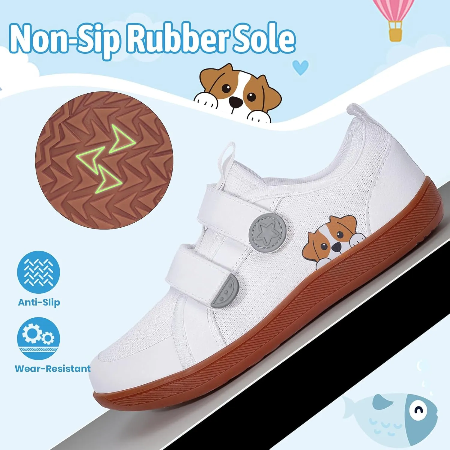 Toddler Little Kid Wide Barefoot Shoes Boys Girls Sneakers Kids Tennis Shoe Zero Drop Minimalist Non Slip Lightweight Comfortable Healthy Running Shoes
