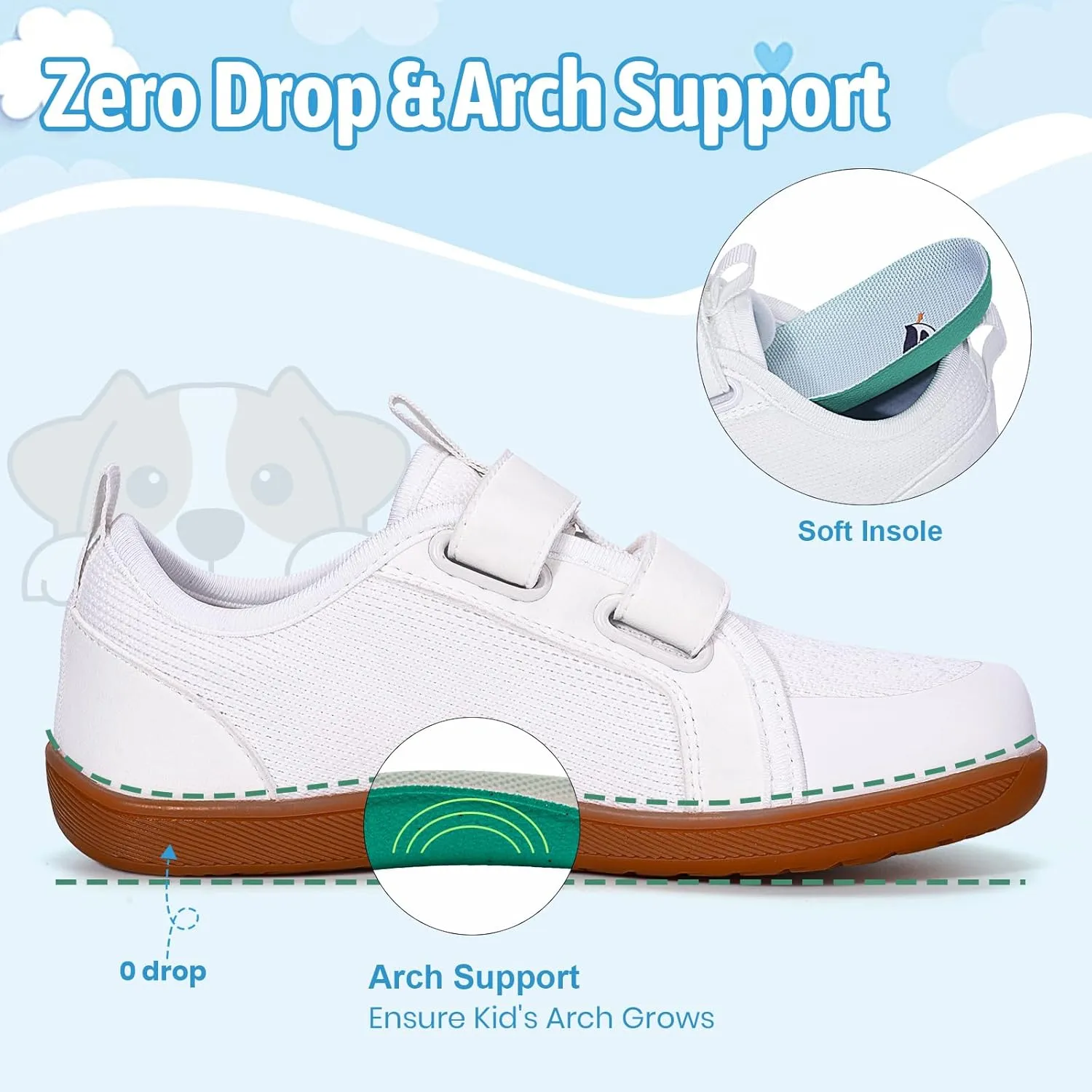 Toddler Little Kid Wide Barefoot Shoes Boys Girls Sneakers Kids Tennis Shoe Zero Drop Minimalist Non Slip Lightweight Comfortable Healthy Running Shoes