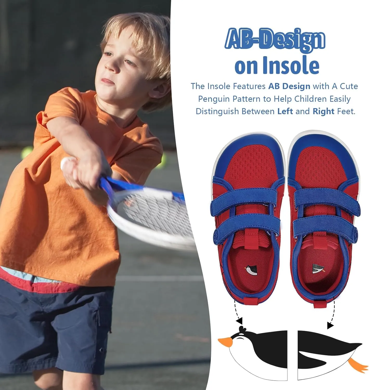 Toddler Little Kid Wide Barefoot Shoes Boys Girls Sneakers Kids Tennis Shoe Zero Drop Minimalist Non Slip Lightweight Comfortable Healthy Running Shoes