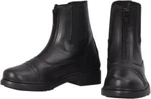 TuffRider Children's Starter Front Zip Paddock Boots | Kids Equestrian Horse Riding English Boots