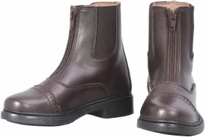 TuffRider Children's Starter Front Zip Paddock Boots | Kids Equestrian Horse Riding English Boots