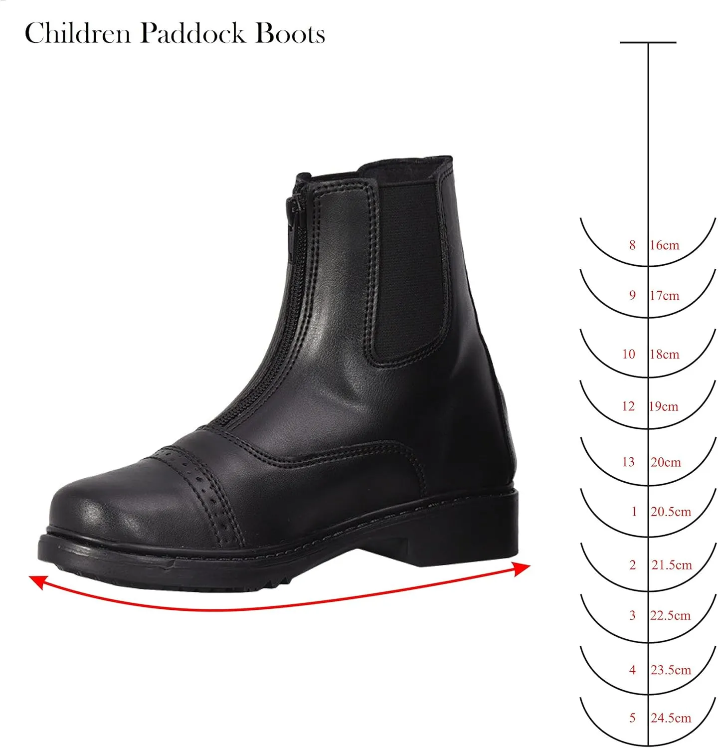TuffRider Children's Unicorn Front Zip Paddock Boots