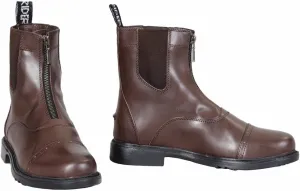 TuffRider Men's Barouque Front Zip Paddock Boots with Metal Zipper