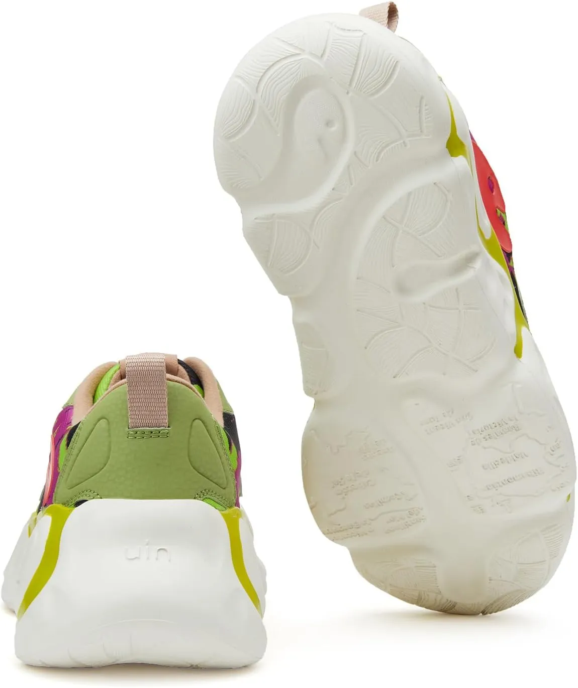 UIN Women's Painted Fashion Sneakers Walking Art Travel Shoes Cantabria