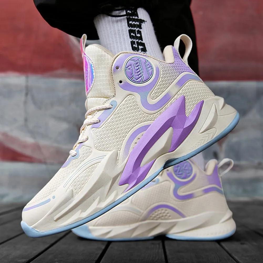 Unisex Basketball Shoes Breathable Non Slip Running Athletic Cushion Sports Fashion Sneakers